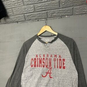 Concepts Sport Alabama Crimson Tide Long Sleeve Baseball T Shirt Size S